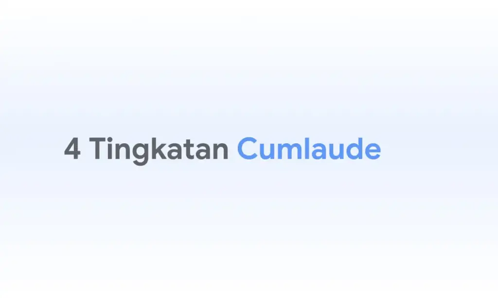 Tingkatan Cumlaude